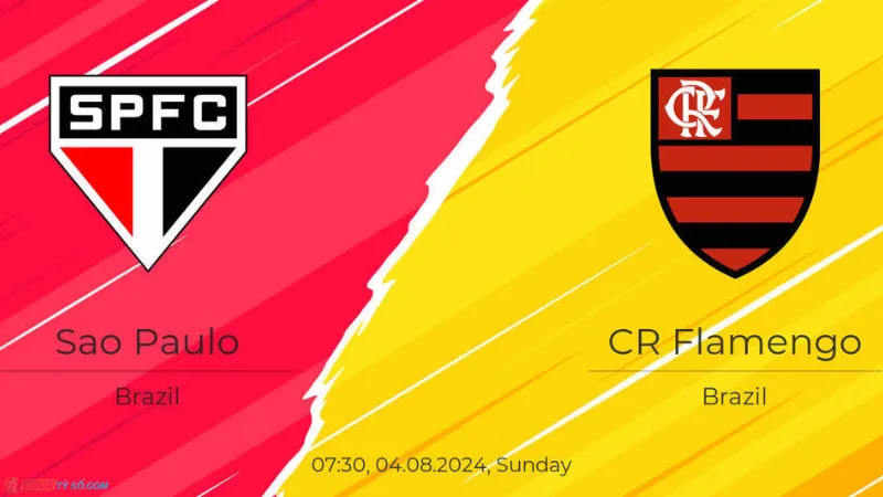 Soi kèo Sao Paulo vs Flamengo 7h30 ngày 04/08: Series A (Brazil) 2024