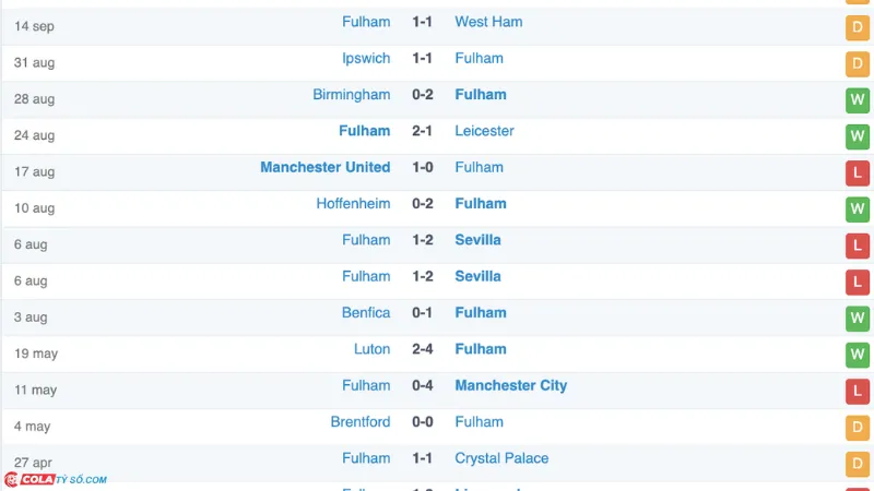 Soi kèo Fulham vs Newcastle: Phong độ Fulham