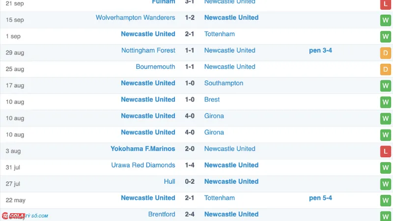 Soi kèo Newcastle vs Man City: Phong độ Newcastle